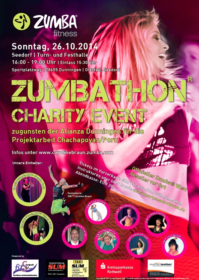 ZUMBATHON Charity Event, So, 26.10.14, 16-19 Uhr